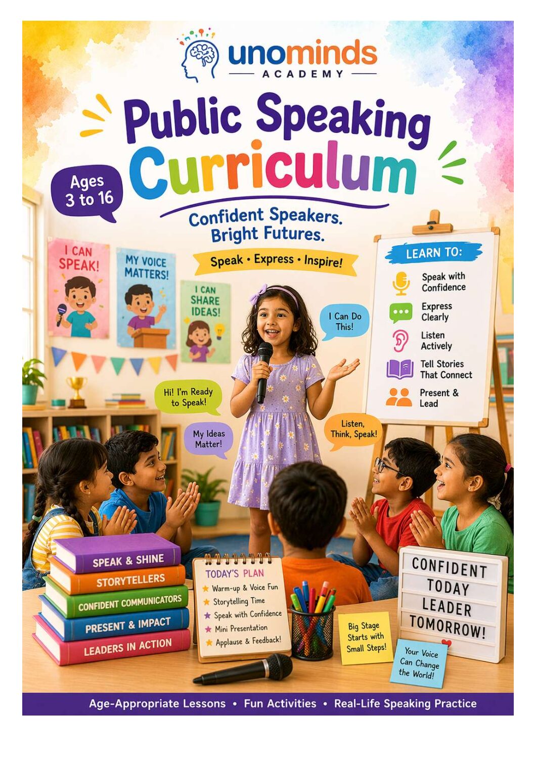 Read more about the article Lesson 1: Comprehensive Public Speaking Curriculum for Ages 3 to 16
