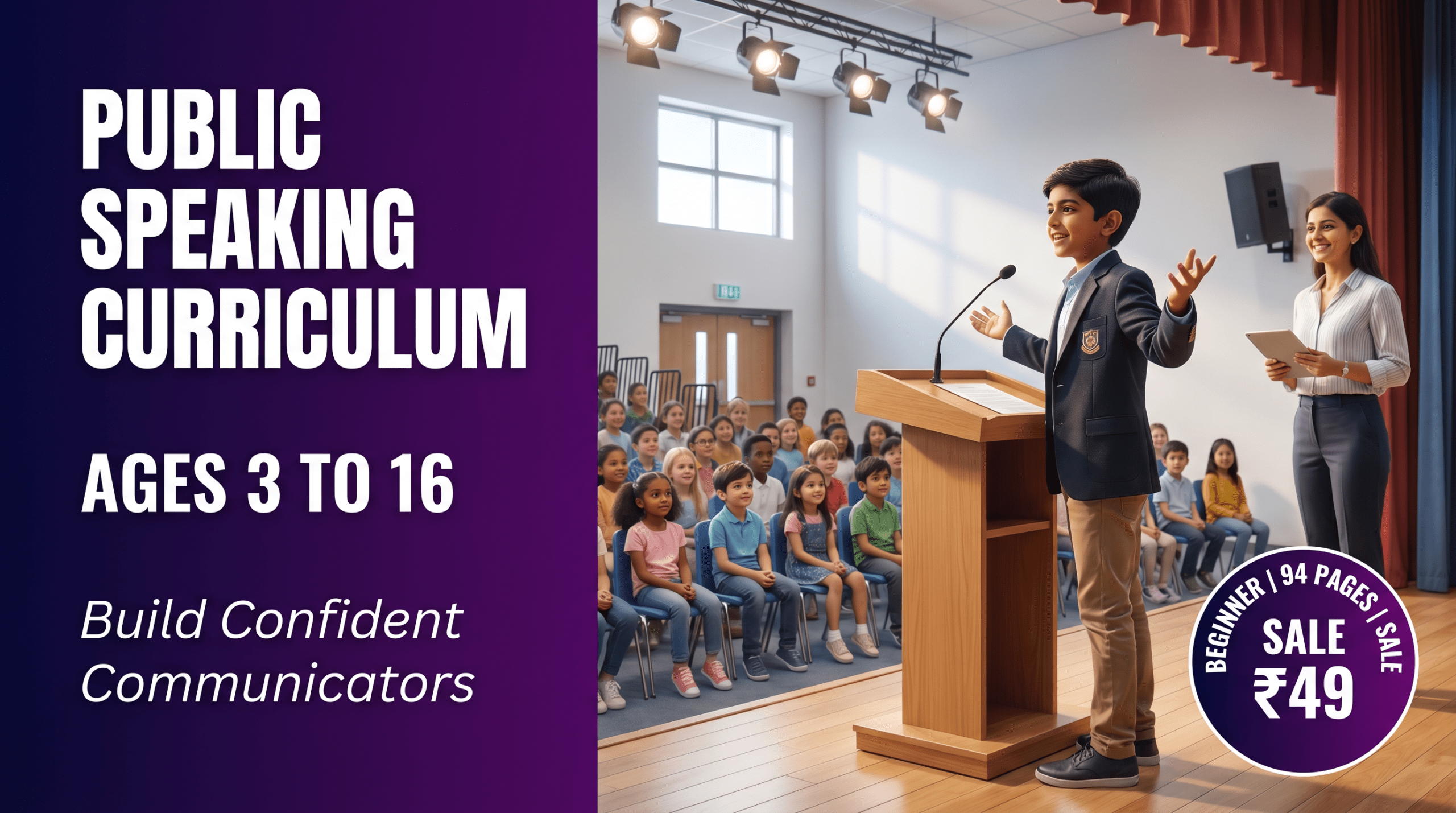 Comprehensive Public Speaking Curriculum for Ages 3 to 16