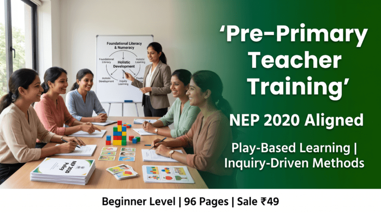 Comprehensive Pre-Primary Teacher Training Guide Aligned with NEP 2020